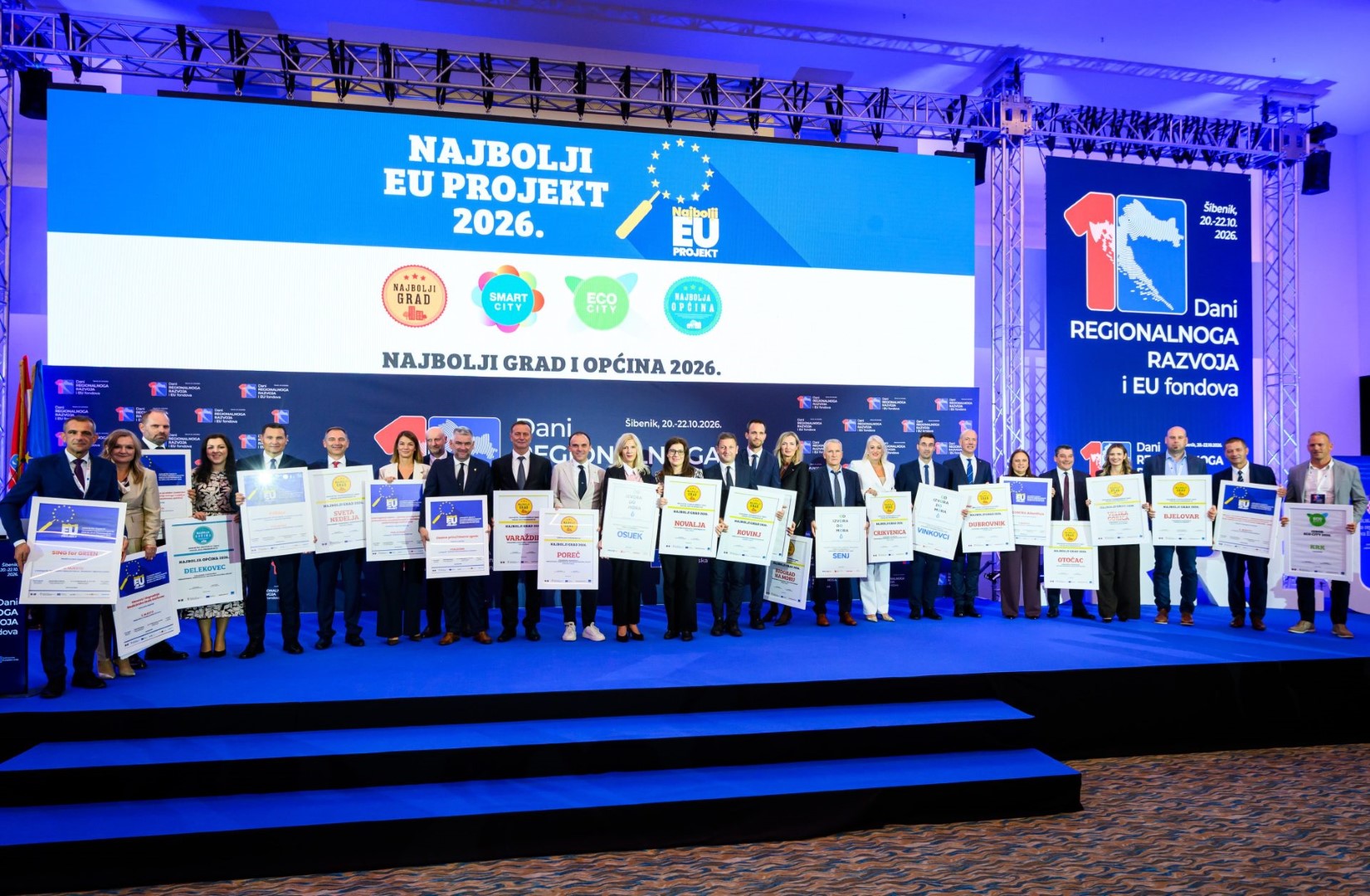 Proglašeni najbolji gradovi u RH i EU projekti za 2026. godinu